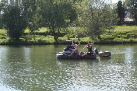 embarcation sur la Saône